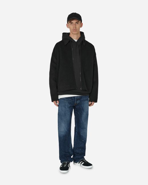 Acne Studios Wool Zipper Jacket in Black for Men | Lyst