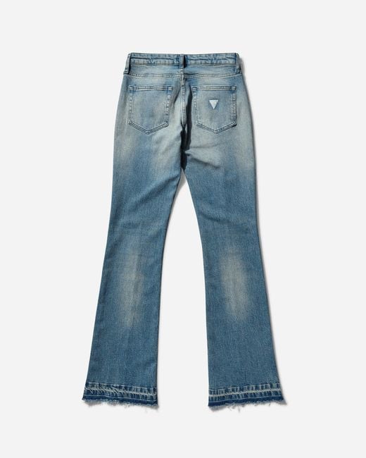 Guess Blue S Flare Denim Pants Used Wash
