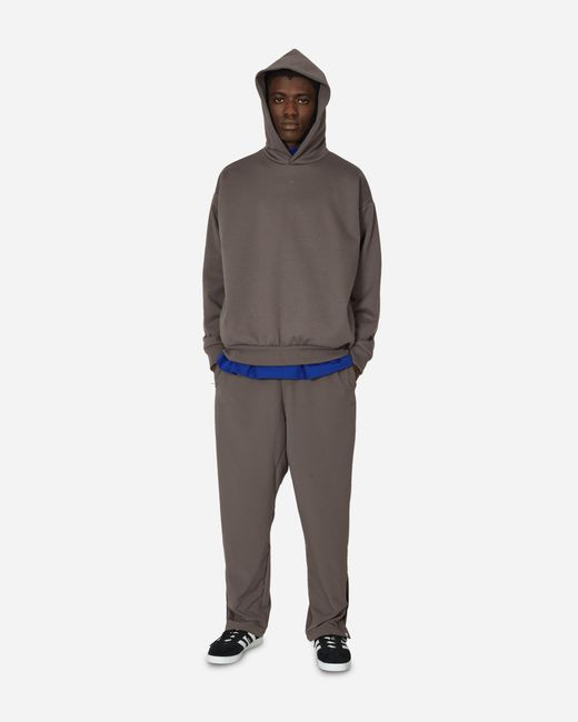 Adidas Gray Basketball Hooded Sweatshirt Charcoal for men