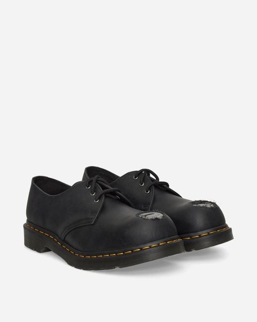 Dr. Martens Black 1461 Metal Toe Leather Shoes for men
