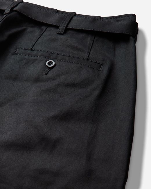 Sacai Black S Cotton Chino Pants for men