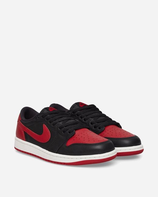 Nike Red Air Jordan 1 Retro Low Og Banned Sneakers Varsity for men