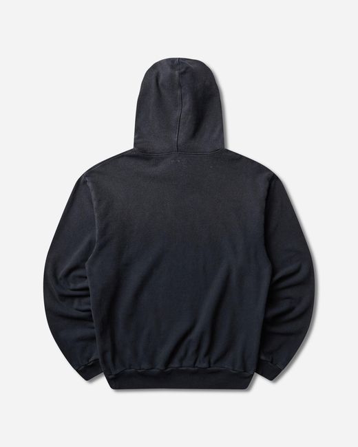 Kapital Blue Men S Swt Knit Hoodie (kapsize Rule) for men