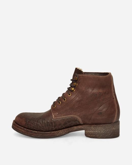 Visvim Brown Virgil Boots-folk Dark for men