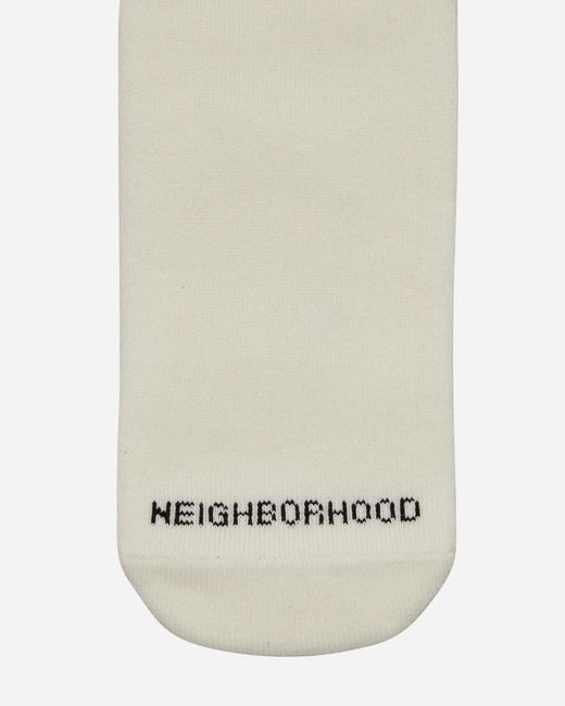Neighborhood White Classic 3-pack Long Socks for men