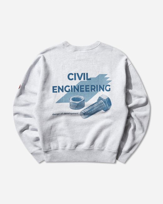 Cav Empt Gray As Hsf-001 Crewneck Sweatshirt for men