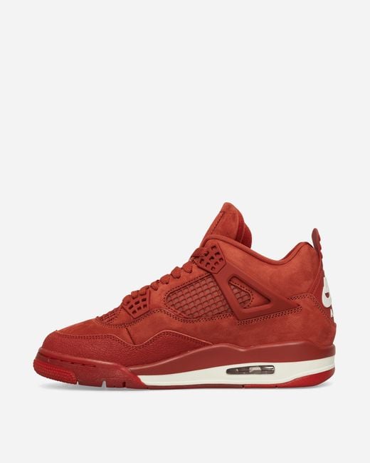 Nike Red Nigel Sylvester Air Jordan 4 Sneakers Brick By Brick for men