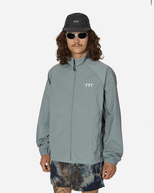 The Trilogy Tapes Blue Ripstop Packable Jacket Sea Smoke for men