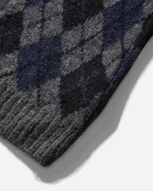 Our Legacy S Evening Polo Soft Duke Argyle in Black for Men | Lyst