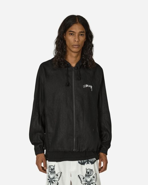 Nike Black Stüssy Linen Shell Jacket for men