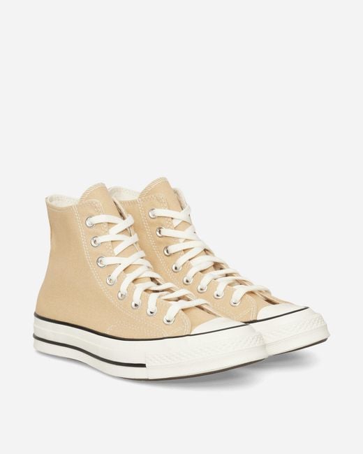 Converse Natural Chuck 70 Vintage Canvas Sneakers Hay Day Brown for men