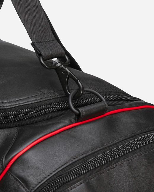 Adidas Black Willy Chavarria Premium Leather Gym Bag for men