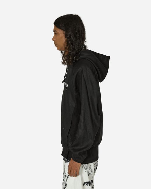 Nike Stüssy Linen Shell Jacket in Black for Men | Lyst