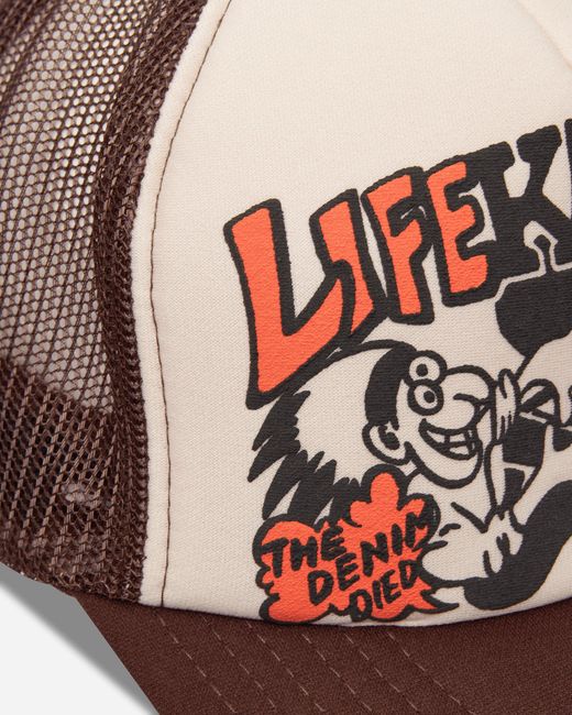 Kapital Brown Life Kapriccio Track Cap Ecru for men