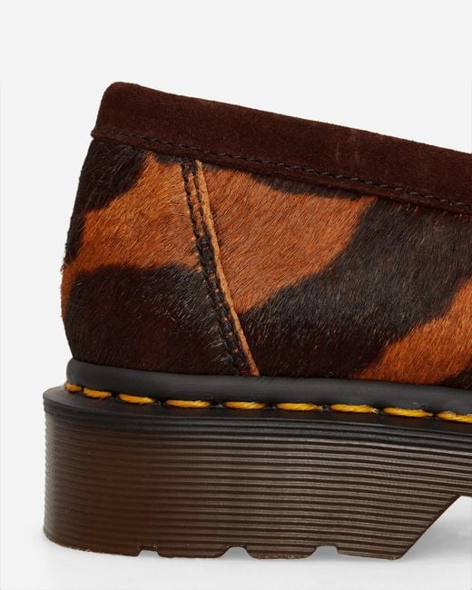 Dr. Martens Adrian Made In England Hair On Tassel Loafers Ocelot