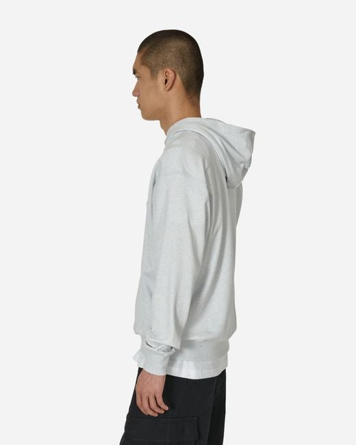 Nike Blue Flight Mvp Fleece Hooded Sweatshirt Pure Platinum for men