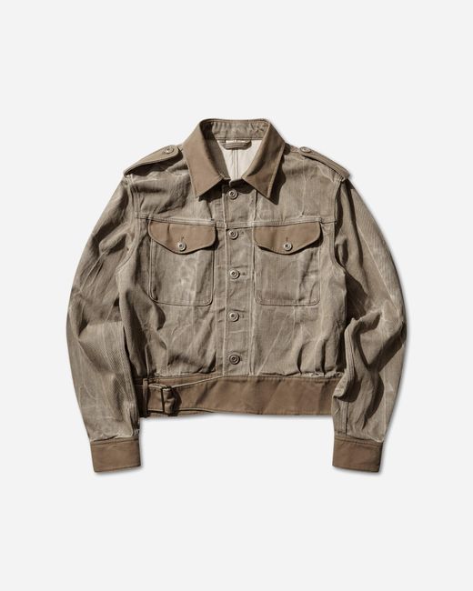 Our Legacy Brown S Battle Jacket Dusty for men