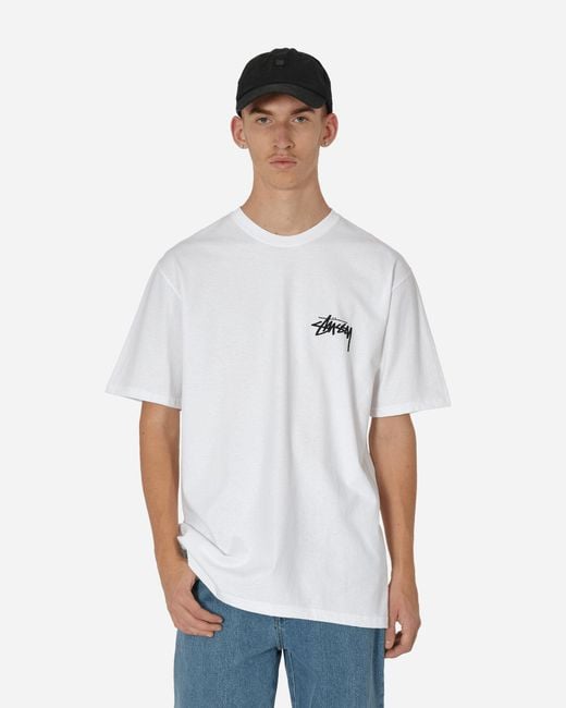 Stussy White Flower Bomb T-shirt for men