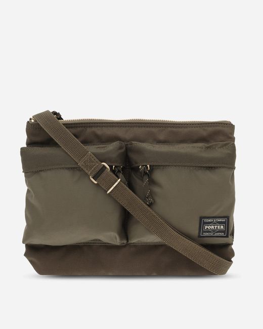 Porter-Yoshida and Co Green Force Shoulder Bag Drab for men