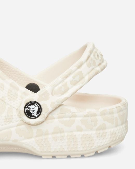 CROCSTM Natural Women S Classic Animal Clogs Almond Tint / Leopard