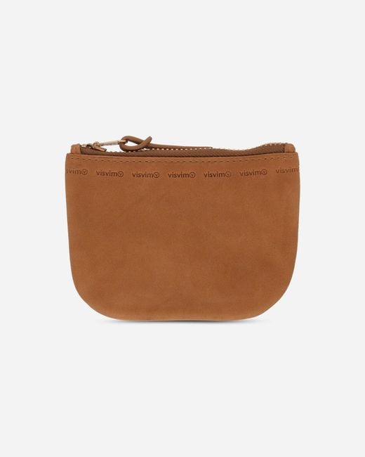 Visvim Brown Leather Wallet Camel for men