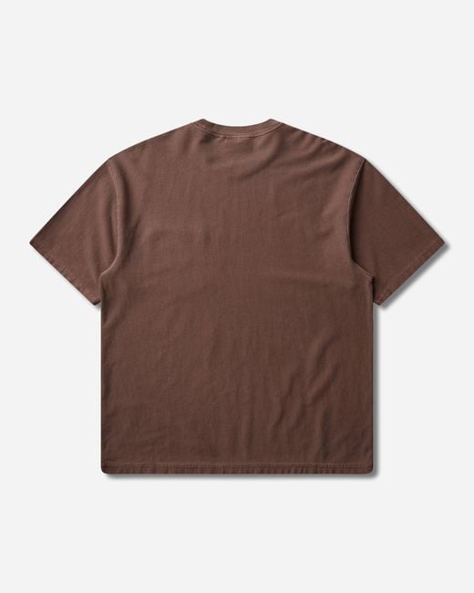 Carhartt Brown S Loose Pocket T-Shirt Tobacco (Garment Dyed) for men
