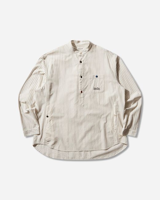 Undercover White S Cotton Pullover Shirt Stripe for men