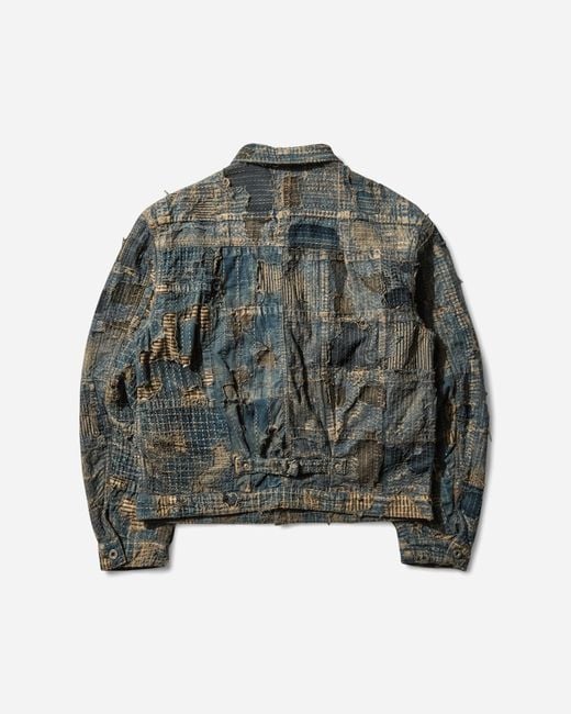 Kapital Green Men S Boro Spring 1st Jacket Indigo for men