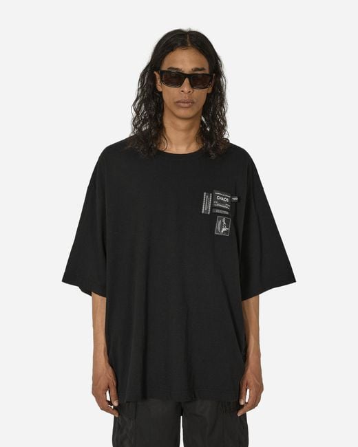 Undercover Black Chaos Balance Oversized T-shirt for men