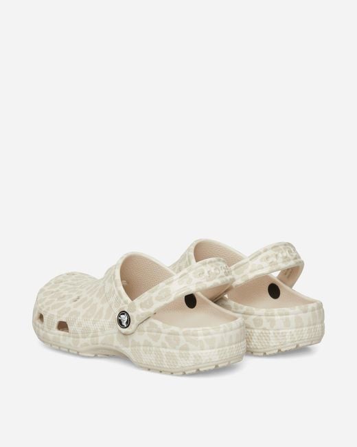 CROCSTM Natural Women S Classic Animal Clogs Almond Tint / Leopard