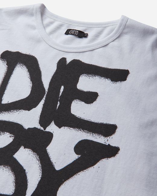 Chio White S Die By The Code T-Shirt for men