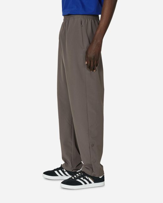 Adidas Gray Basketball Snap Pants Charcoal for men