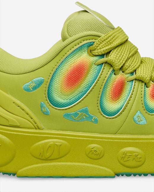 PUMA Yellow Lamelo Ball Lafrancé Heatmap Sneakers Sea Kelp / Jade Frost for men
