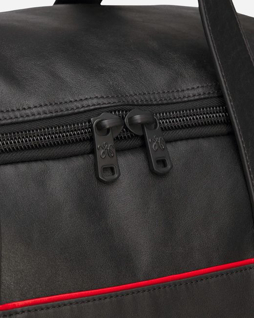 Adidas Black Willy Chavarria Premium Leather Gym Bag for men
