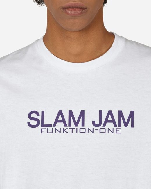 SLAM JAM White Funktion-one T-shirt for men