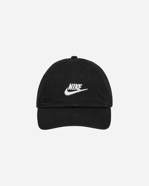 Nike Club Unstructured Futura Wash Cap Black / White for men