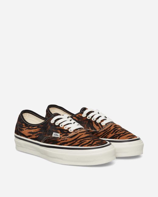 Vans White Premium Authentic 44 Pony Hair Sneakers Tiger for men