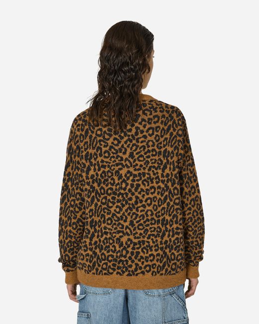 Noah NYC Brown Leopard Cardigan Sweater