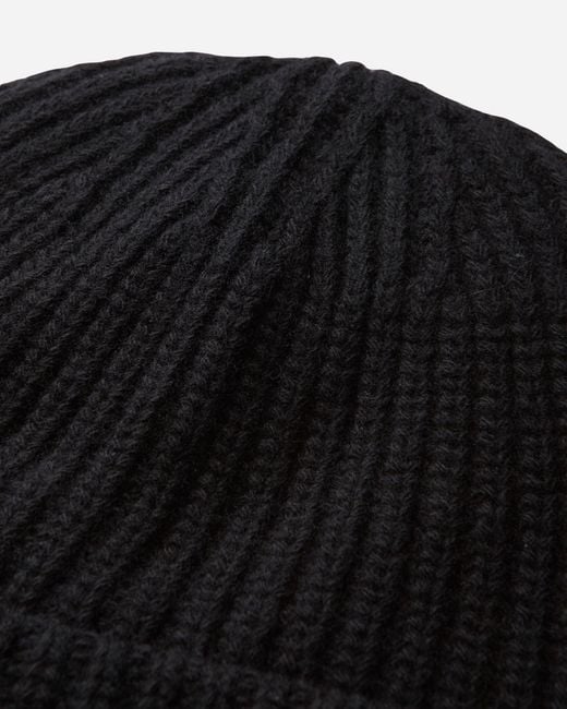 Stone Island Black Light Rws Geelong Wool Beanie for men
