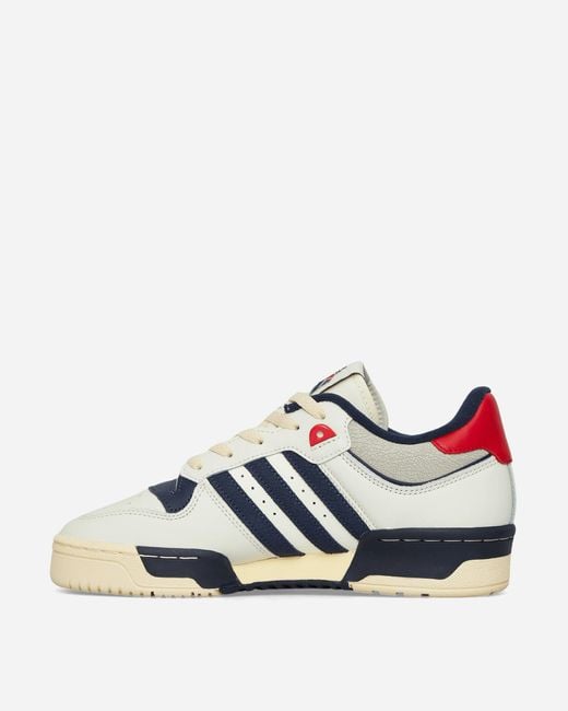 Adidas Blue Rivalry 86 Low Sneakers Ivory / Night Indigo / Better Scarlet for men