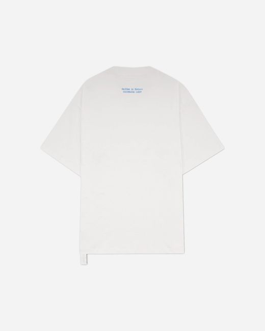 Oamc Peacemaker White Flower Print Regular Fit T-Shirt for men