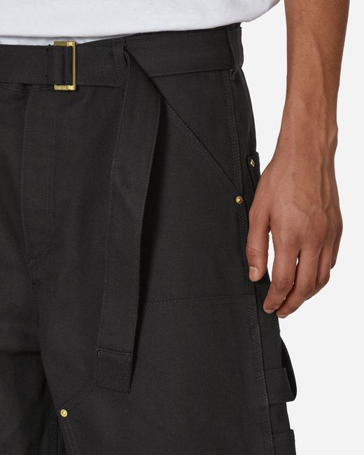 Sacai Black Carhartt Wip Duck Shorts for men