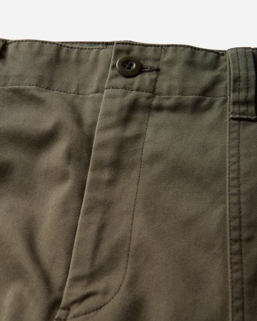 Undercover Green Men S Side Zipper Cotton Chino Pants Khaki for men