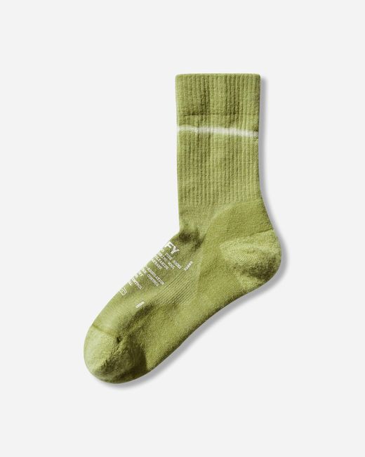 Satisfy Green Merino Nylon Tube Socks Tie Dye Grenoble for men