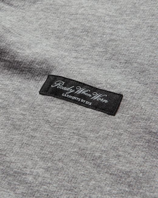 MM6 by Maison Margiela Gray Men S Label Patch Zip Hoodie Light Melange for men