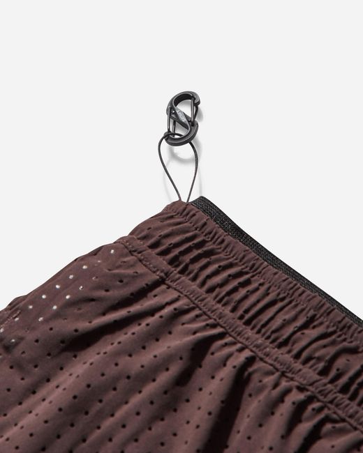 Satisfy Brown Men S Space‐o 2.5in Distance Shorts Deep Mahogany for men