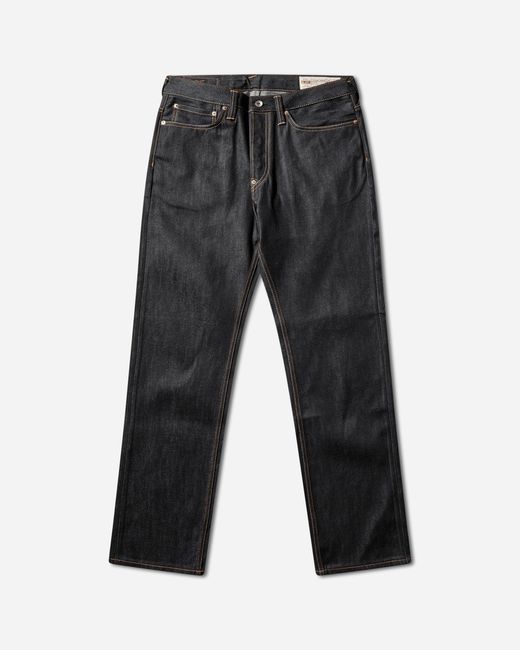 Evisu Gray Men S Seagull Print Pockets Regular Fit Jeans Indigo for men