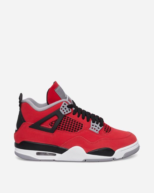 Nike Red Air Jordan 4 Toro Bravo Sneakers Fire for men