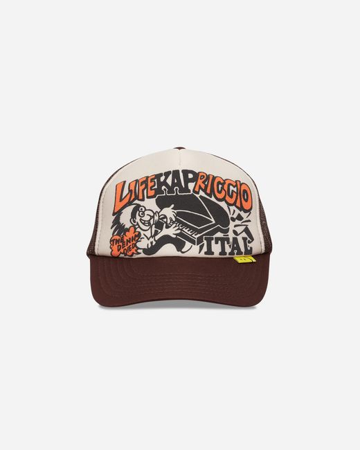 Kapital Brown Life Kapriccio Track Cap Ecru for men