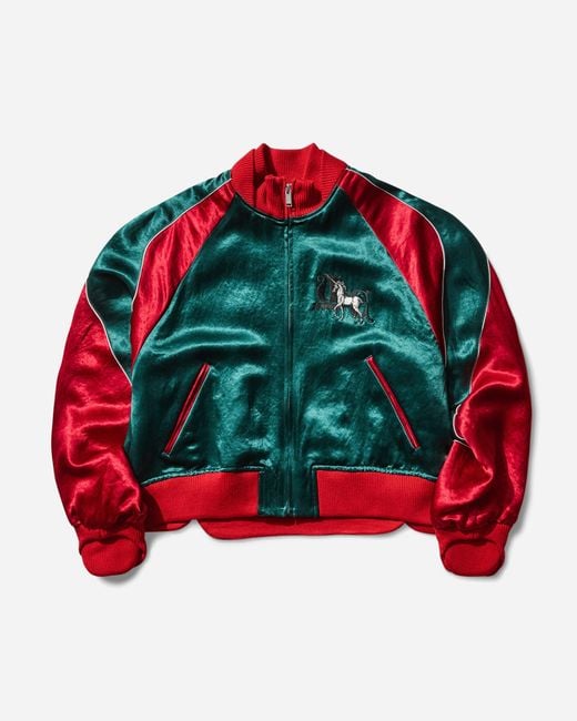 Undercover Women S Embroidered Bomber Jacket Green